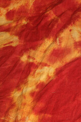 Red and yellow textile psychedelic design close up background high quality big size prints