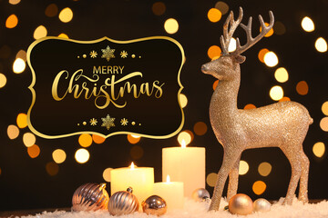 Beautiful greeting card for Merry Christmas celebration