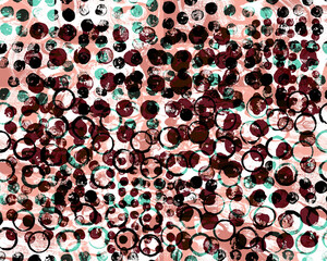 Seamless hand drawing brush pattern, watercolor painting, textile print