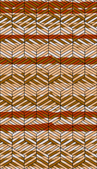 Seamless geometric ethnic pattern, watercolor hand drawing geometric pattern