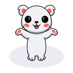 Cute little polar bear cartoon