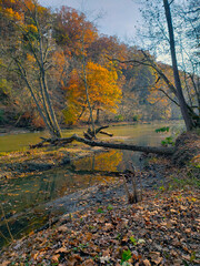 Highbanks Metro park, River Bluff Area, in Autumn, Columbus, Ohio
