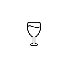 cocktail icon, glass icon vector