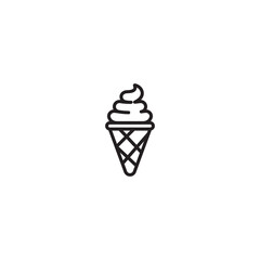Ice cream icon, Ice cream sign vector