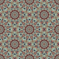Mandala ornament pattern. Seamless oriental texture. Orintal, arabic, turkish, ottoman motif