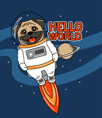 PERRO ASTRONAUTA © D GRAPHIC