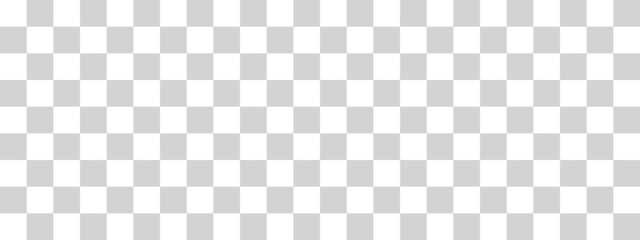 Checkerboard banner. Light grey and White colors of checkerboard. Small squares, small cells. Chessboard, checkerboard texture. Squares pattern. Background.