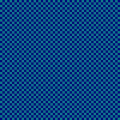 Checkerboard with very small squares. Navy and Teal colors of checkerboard. Chessboard, checkerboard texture. Squares pattern. Background.