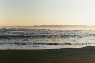 Foggy Sunrise on the Ocean