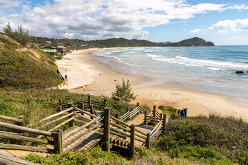 Wood walkside to the beach