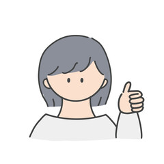 いいねのポーズ_女の子