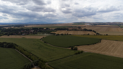 Obraz premium Luftaufnahme Feld