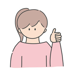 いいねのポーズ_女の子