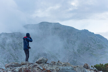 Fototapeta premium Cloud sea on sunset at Japanese alps