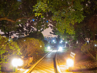 Night Nature landscape in National Chiang Kai shek Memorial Hall