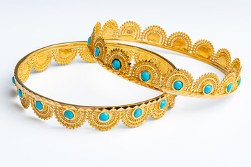 earrings with topaz