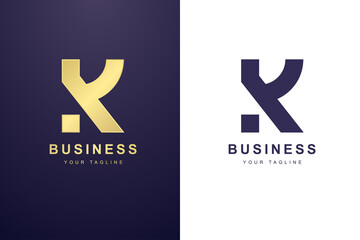 Initial Letter K Logo For Business or Media Company.