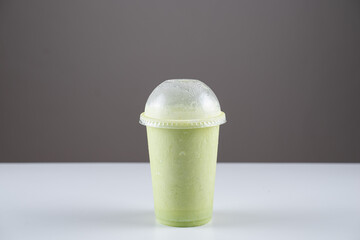 glass of ice blended on the table