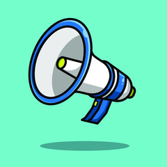 simple flat megaphone illustration vector