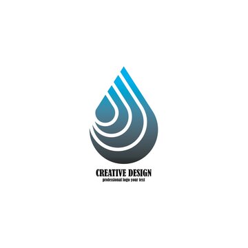 water drop logo design icon template vector illustration

