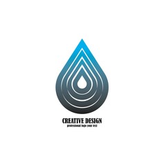water drop logo design icon template vector illustration
