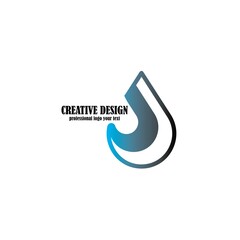water drop logo design icon template vector illustration
