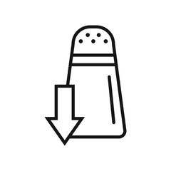 Low sodium icon design vector illustration