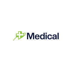 medical vector logo design. logo template