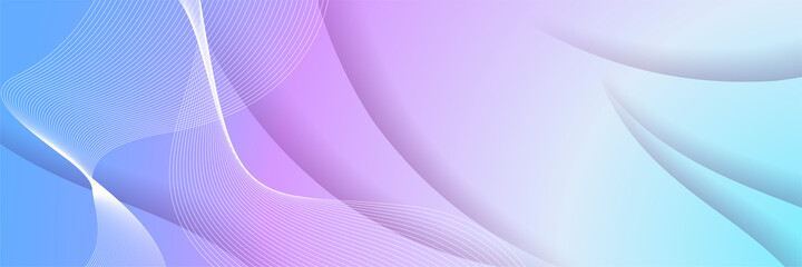 Modern colorful pink cyan pastel yellow soft color wide banner background. Web banner, texture, and header for website. Vector abstract graphic design banner pattern background template.