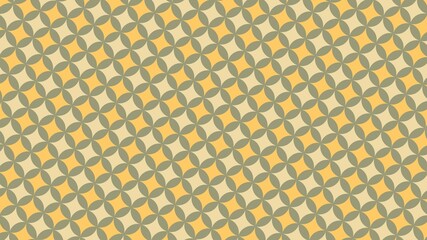 Circle and diamond abstract, Flower abstract