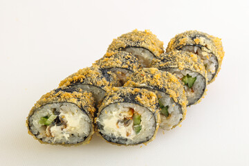 Japanese tempura roll with fish