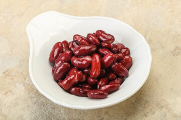 Canned red Kidney in the bowl