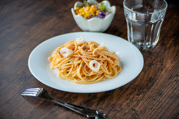 イカとタラコのパスタ