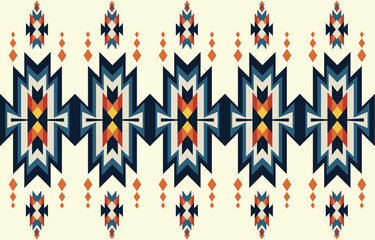 Ethnic vector texture.Tribal seamless colorful geometric border pattern. Traditional ornament. Folk embroidery Print