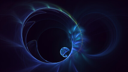 3D rendering abstract colorful fractal light background