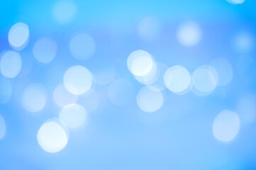 Blue abstract background defocused lights