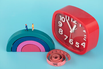 Miniature creativity, exercise on time, fitness and weight loss