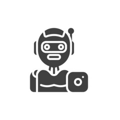 AI camera vector icon