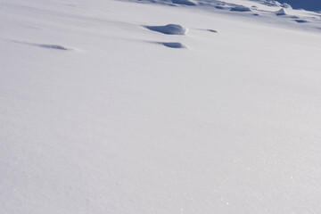  Winter background. Snow surface. Macro.