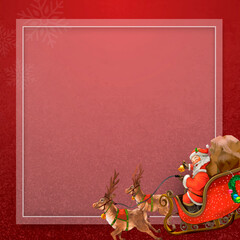 Christmas vintage frame design vector