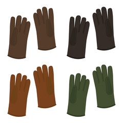 Obraz premium 革の手袋のイラスト