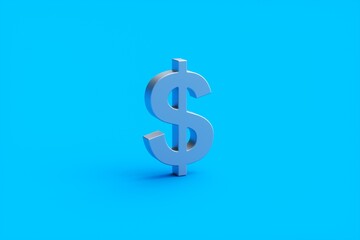 MONEY word on blue background .3d rendering.