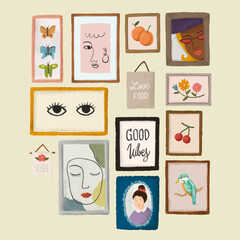 Memory frames collection sticker