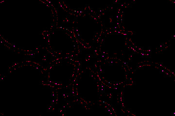 Red flower outline Mandala background.Red Mandala.