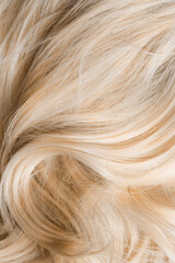Naklejka premium Blonde hair closeup