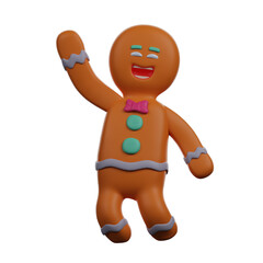 3D Gingerbread Cartoon Character has a lot of laughs