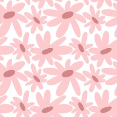 Seamless floral pattern with flowers for fabrics and textiles 