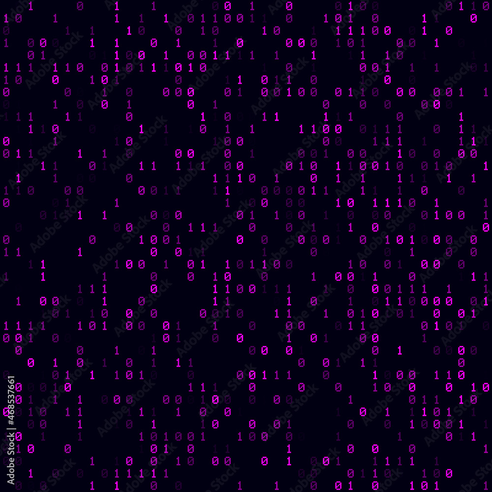 Poster digital background. magenta sparse binary background. medium-sized seamless pattern. classy vector i