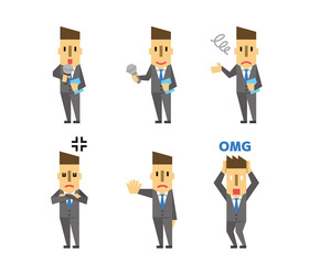 Obraz premium ビジネスマン セット