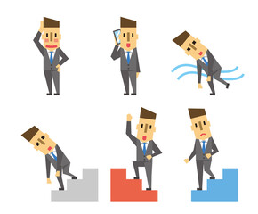 Fototapeta premium ビジネスマン セット